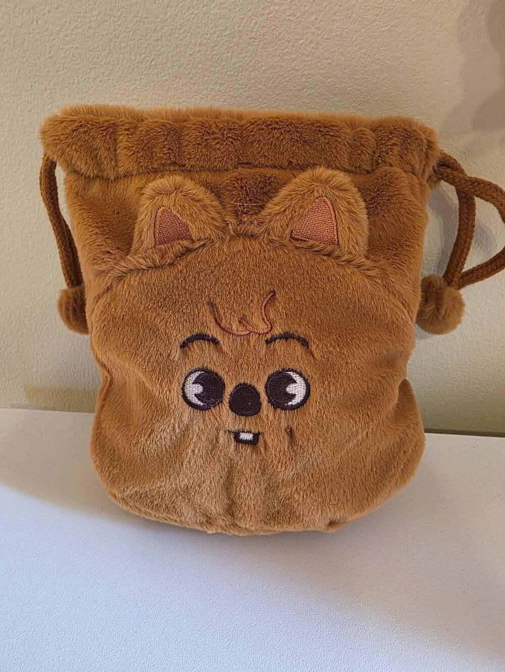 Stray Kids Official Skzoo Plush String Pouch- Han Quokka